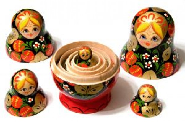 russian dolls smaller one inside
